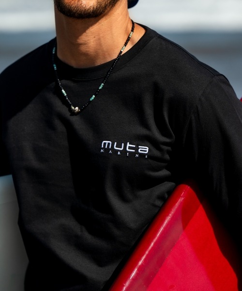 muta marine（ムータ・マリン）の「muta MARINE/ムータ マリン/別注Sleeve Print LS Tee（Tシャツ/カットソー・メンズ・ホワイト/ブラック・M/L/XL）」の13枚目の写真