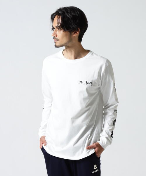 muta marine（ムータ・マリン）の「muta MARINE/ムータ マリン/別注Sleeve Print LS Tee（Tシャツ/カットソー・メンズ・ホワイト/ブラック・M/L/XL）」の16枚目の写真