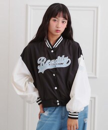 ChalkLine マイアミ・ドルフィンズ ボンバージャケット　スタジャン TAION】MILITARY STAR☆ QUILTING ＆ BOA REVERSIBLE JACKET