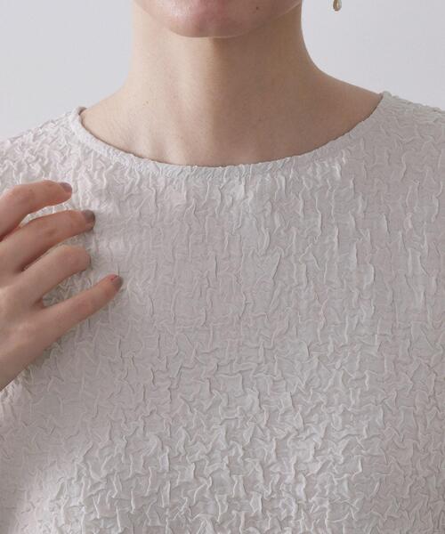 OPAQUE.CLIP（オペークドットクリップ）の「ふくれジャカードペプラムブラウス【洗濯機OK】（シャツ/ブラウス・レディース・ナチュラル/ネイビー/ブラック・40/42/38）」の19枚目の写真