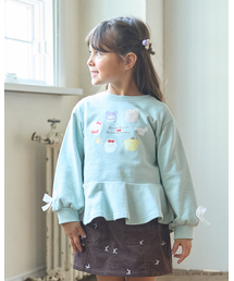 【スタジオハヌル×サンリオキャラクターズ】ペプラムシルエットプリントスウェット