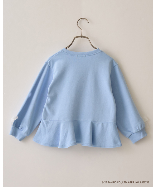 Lycee mine(リセマイン)の「【スタジオハヌル×サンリオキャラクターズ】ペプラムシルエットプリントスウェット(スウェット・キッズ・ミント/ラベンダー/サックスブルー・120cm/130cm/100cm/140cm/110cm)」の8枚目の写真