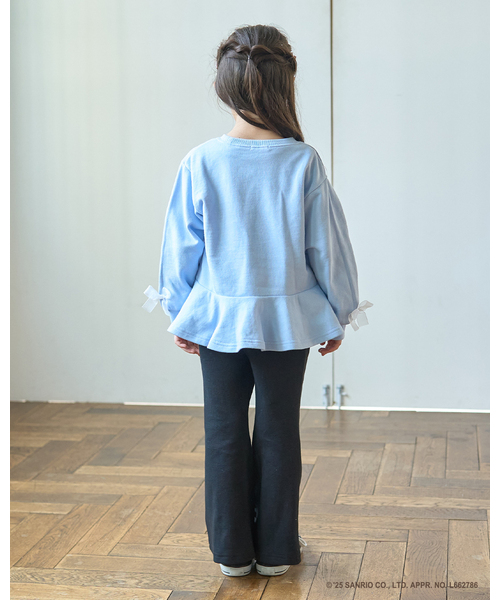 Lycee mine(リセマイン)の「【スタジオハヌル×サンリオキャラクターズ】ペプラムシルエットプリントスウェット(スウェット・キッズ・ミント/ラベンダー/サックスブルー・120cm/130cm/100cm/140cm/110cm)」の16枚目の写真