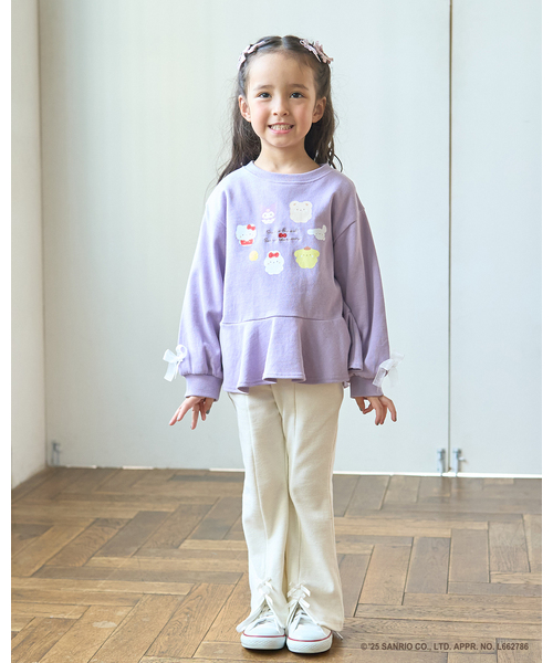 Lycee mine(リセマイン)の「【スタジオハヌル×サンリオキャラクターズ】ペプラムシルエットプリントスウェット(スウェット・キッズ・ミント/ラベンダー/サックスブルー・120cm/130cm/100cm/140cm/110cm)」の17枚目の写真