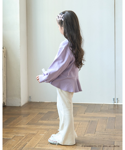 Lycee mine(リセマイン)の「【スタジオハヌル×サンリオキャラクターズ】ペプラムシルエットプリントスウェット(スウェット・キッズ・ミント/ラベンダー/サックスブルー・120cm/130cm/100cm/140cm/110cm)」の18枚目の写真