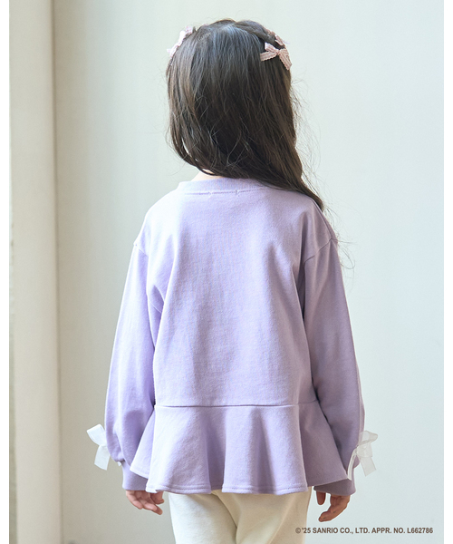 Lycee mine(リセマイン)の「【スタジオハヌル×サンリオキャラクターズ】ペプラムシルエットプリントスウェット(スウェット・キッズ・ミント/ラベンダー/サックスブルー・120cm/130cm/100cm/140cm/110cm)」の19枚目の写真