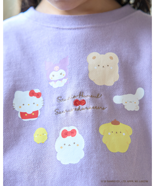 Lycee mine(リセマイン)の「【スタジオハヌル×サンリオキャラクターズ】ペプラムシルエットプリントスウェット(スウェット・キッズ・ミント/ラベンダー/サックスブルー・120cm/130cm/100cm/140cm/110cm)」の20枚目の写真