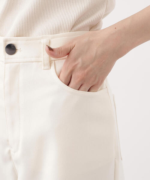 セール】【PS/低身長サイズ】ベーシックツイルワイドパンツ（その他