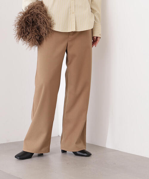 N.（N. Natural Beauty Basic）（エヌエヌナチュラルビューティーベーシック）の「【PS/低身長サイズ】ベーシックツイルワイドパンツ（その他パンツ・レディース・オフホワイト/ブラック/ベージュ・MEDIUM/P/S）」の22枚目の写真