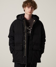 エディバウアー　ダウンコート　黒　キルティング　切り替え　美品 エディバウアー ダウンコート キルティング 切り替え 美品