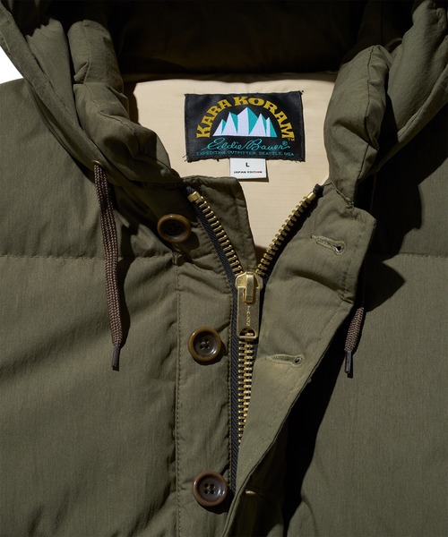 Eddie Bauer(エディーバウアー)の「カラコラム ダウンジャケット(ダウンジャケット/コート・メンズ・ライトベージュ/ブラック/オリーブドラブ/ダークネイビー・XL/L/M/XXL)」の6枚目の写真