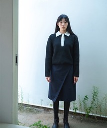 soduk | 【soduk】knit polo top(ポロシャツ)