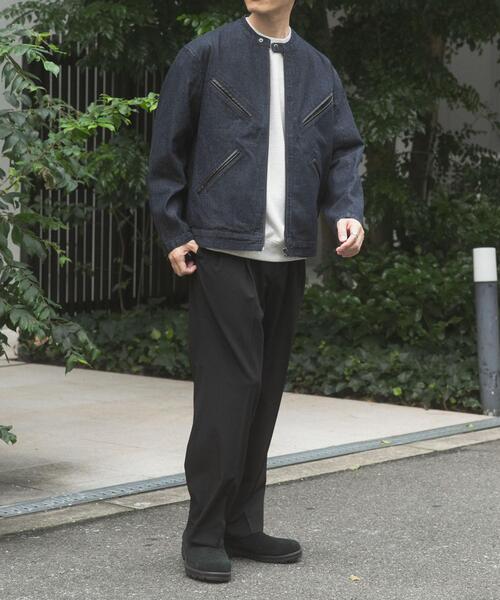 ITEMS URBANRESEARCH（アイテムズ アーバンリサーチ）の「Denim Single Riders Jacket（デニムジャケット・メンズ・ブラック/ワンウォッシュ・LARGE/MEDIUM）」の15枚目の写真