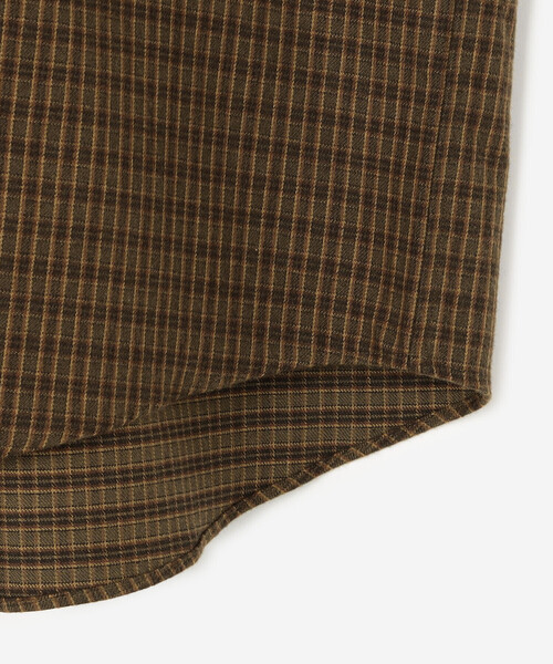 SEDAN ALL-PURPOSE（セダンオールパーパス）の「SEDAN ALL-PURPOSE | Twill Plaid Big BD Shirt MEN（シャツ/ブラウス・メンズ・ライトブルー/ブラウン・M/L/XL）」の8枚目の写真