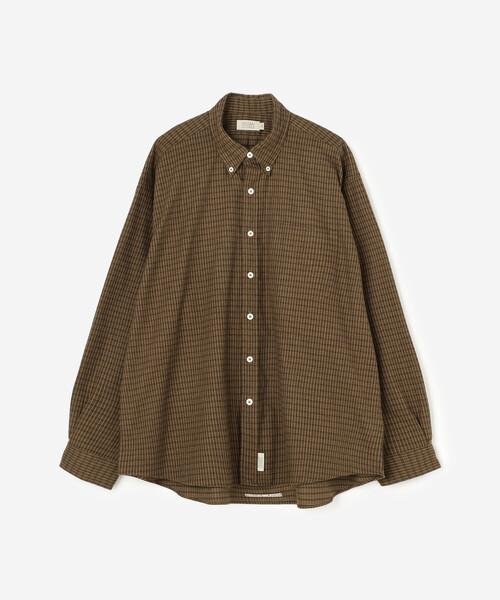 SEDAN ALL-PURPOSE（セダンオールパーパス）の「SEDAN ALL-PURPOSE | Twill Plaid Big BD Shirt MEN（シャツ/ブラウス・メンズ・ライトブルー/ブラウン・M/L/XL）」の17枚目の写真