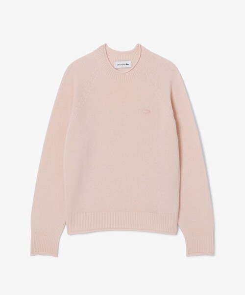 LACOSTE（ラコステ）の「3Dニッティングシームレス ウールニットセーター（ニット/セーター・レディース・ライトピンク/オフホワイト/グレー・40/36/38/34）」の20枚目の写真