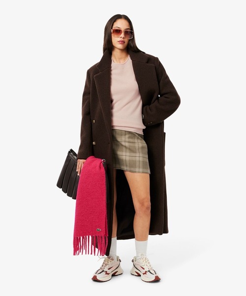 LACOSTE（ラコステ）の「3Dニッティングシームレス ウールニットセーター（ニット/セーター・レディース・ライトピンク/オフホワイト/グレー・40/36/38/34）」の8枚目の写真