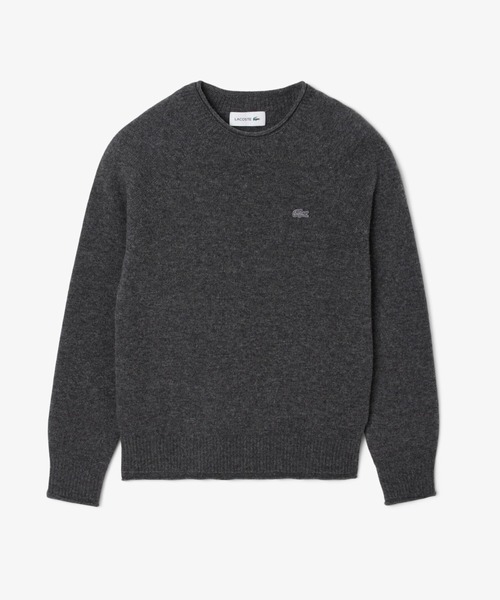 LACOSTE（ラコステ）の「3Dニッティングシームレス ウールニットセーター（ニット/セーター・レディース・ライトピンク/オフホワイト/グレー・40/36/38/34）」の15枚目の写真