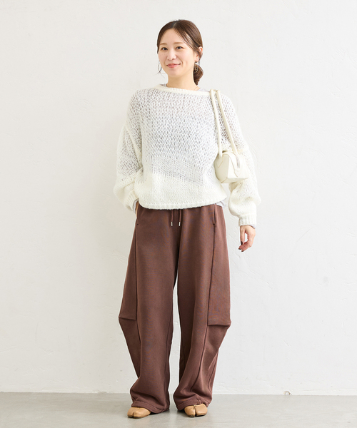 JOURNAL STANDARD(ジャーナルスタンダード)の「ピグメントバレルパンツ(スウェットパンツ・レディース・ブラック系その他/ブラウン・FREE)」の20枚目の写真