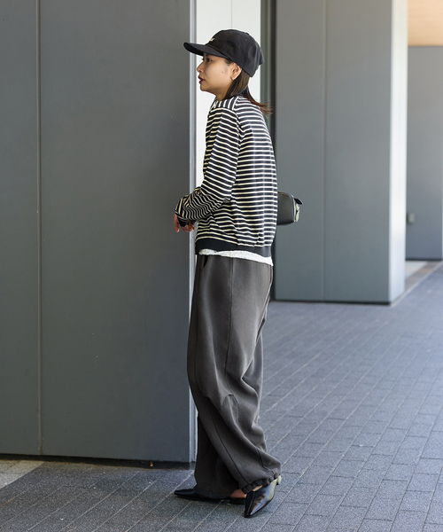 JOURNAL STANDARD(ジャーナルスタンダード)の「ピグメントバレルパンツ(スウェットパンツ・レディース・ブラック系その他/ブラウン・FREE)」の21枚目の写真