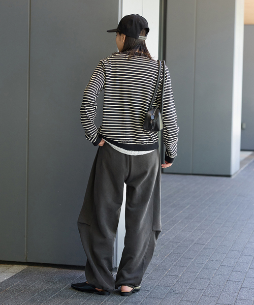 JOURNAL STANDARD(ジャーナルスタンダード)の「ピグメントバレルパンツ(スウェットパンツ・レディース・ブラック系その他/ブラウン・FREE)」の22枚目の写真