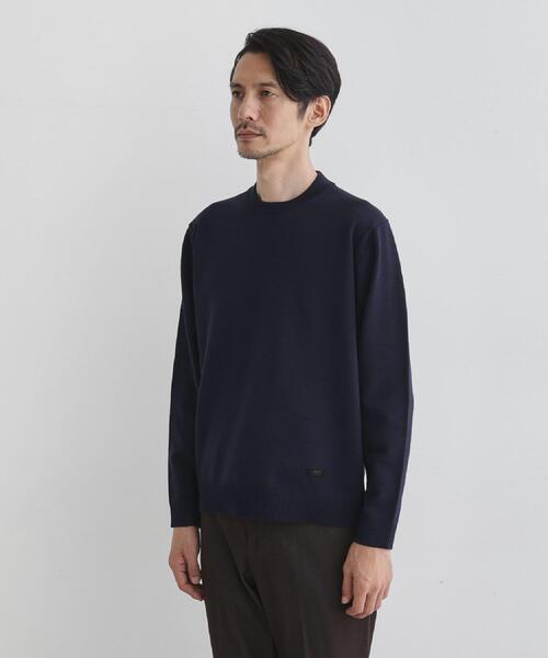 TAKEO KIKUCHI（タケオキクチ）の「【Sサイズ～】アンチピリング テーラードネック ニット（ニット/セーター・メンズ・ライトグレー/ブルー系その他/ネイビー・01/02/03/04）」の17枚目の写真