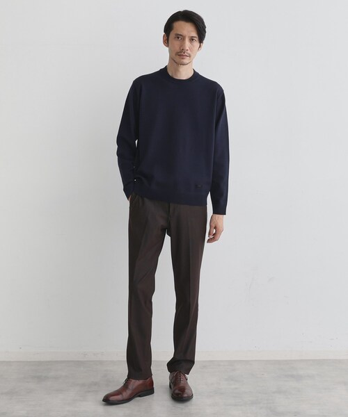 TAKEO KIKUCHI（タケオキクチ）の「【Sサイズ～】アンチピリング テーラードネック ニット（ニット/セーター・メンズ・ライトグレー/ブルー系その他/ネイビー・01/02/03/04）」の14枚目の写真