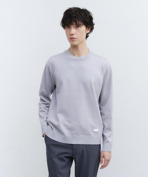 TAKEO KIKUCHI（タケオキクチ）の「【Sサイズ～】アンチピリング テーラードネック ニット（ニット/セーター・メンズ・ライトグレー/ブルー系その他/ネイビー・01/02/03/04）」の12枚目の写真