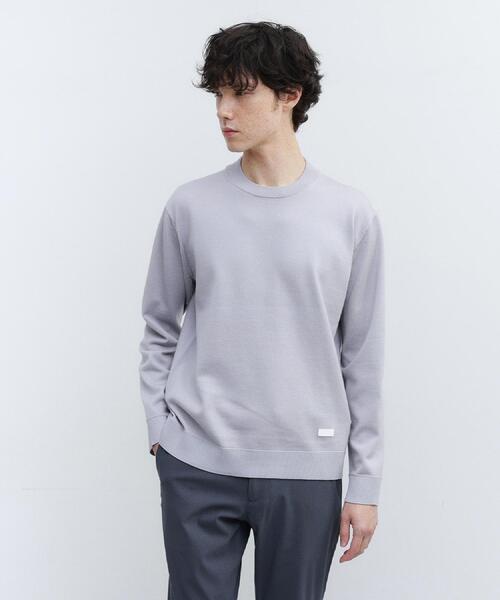 TAKEO KIKUCHI（タケオキクチ）の「【Sサイズ～】アンチピリング テーラードネック ニット（ニット/セーター・メンズ・ライトグレー/ブルー系その他/ネイビー・01/02/03/04）」の11枚目の写真