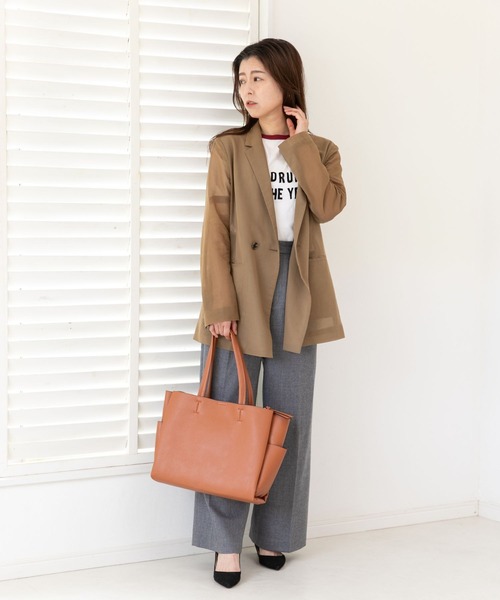 BACKYARD FAMILY(バックヤードファミリー)の「ラッシュ(トートバッグ・レディース・ブラック/キャメル/ネイビー/グレー・ONE SIZE)」の5枚目の写真