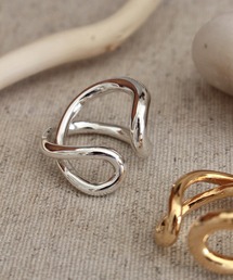 コネクト ループ イヤーカフ リング / Connect loop earcuff ring