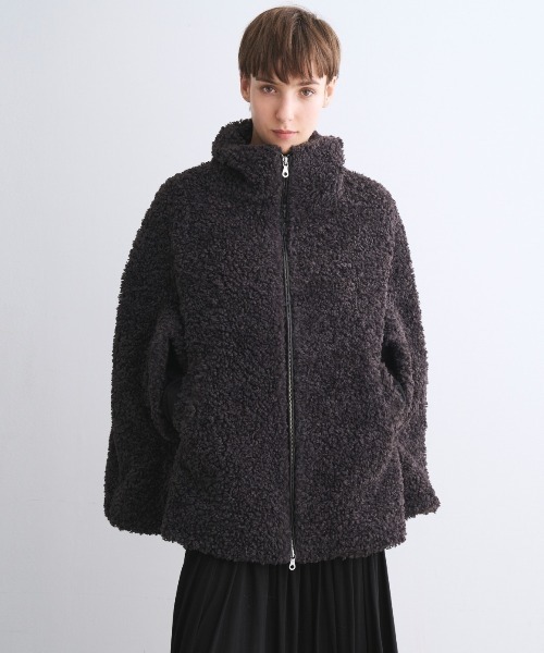 エバリー】プードルボア ケープ（その他アウター）｜three dots