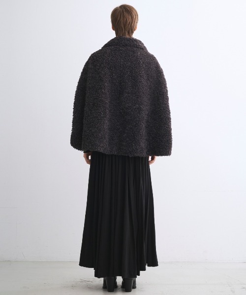 エバリー】プードルボア ケープ（その他アウター）｜three dots