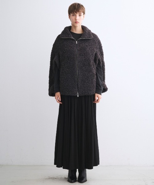 エバリー】プードルボア ケープ（その他アウター）｜three dots