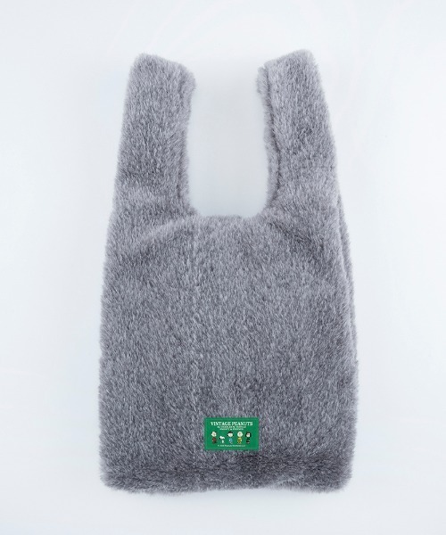 PEANUTS（ピーナッツ）の「PEANUTS ファーショッパートート（トートバッグ・レディース・グレー/ブラック/ライトベージュ・FREE）」の11枚目の写真