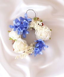 Salon de Lilas（サロンドリラ）の「ブルースターとローズのミニミニリース（インテリア雑貨）」