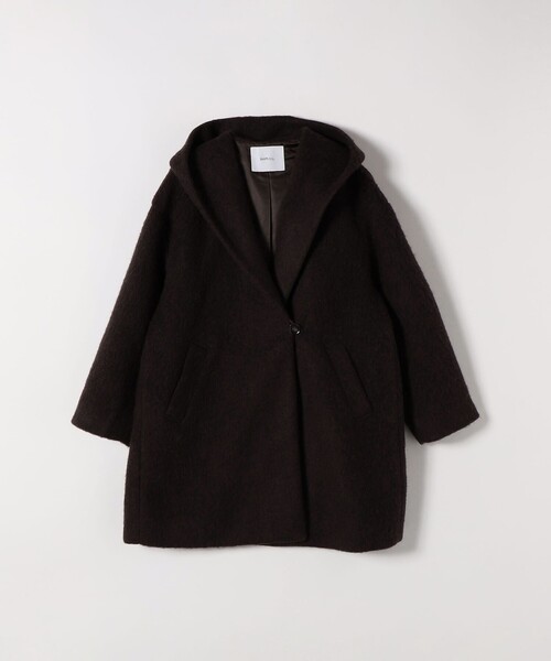 ★美品★KAYLEE TANKUS★Y2K★モヘア シャギーコート★ガウンコート SHIPS any: シャギー フーディー ガウン コート（その他アウター