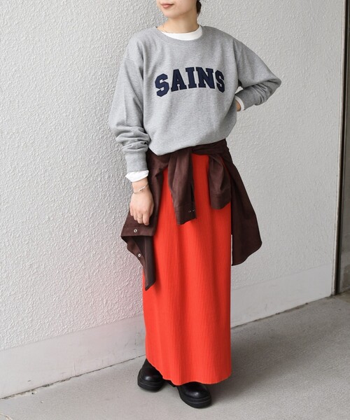 SHIPS Colors(シップス カラーズ)の「SHIPS Colors:〈手洗い可能〉ロゴ エンブロイダリー スウェット(Tシャツ/カットソー・レディース・ネイビー/グレー/ワイン・ONE SIZE)」の14枚目の写真