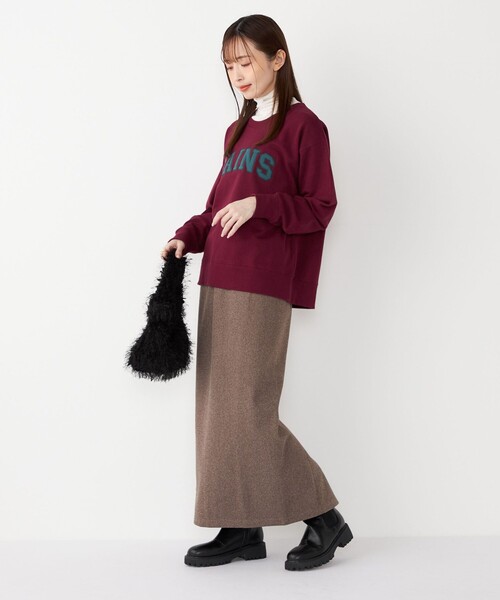 SHIPS Colors(シップス カラーズ)の「SHIPS Colors:〈手洗い可能〉ロゴ エンブロイダリー スウェット(Tシャツ/カットソー・レディース・ネイビー/グレー/ワイン・ONE SIZE)」の15枚目の写真
