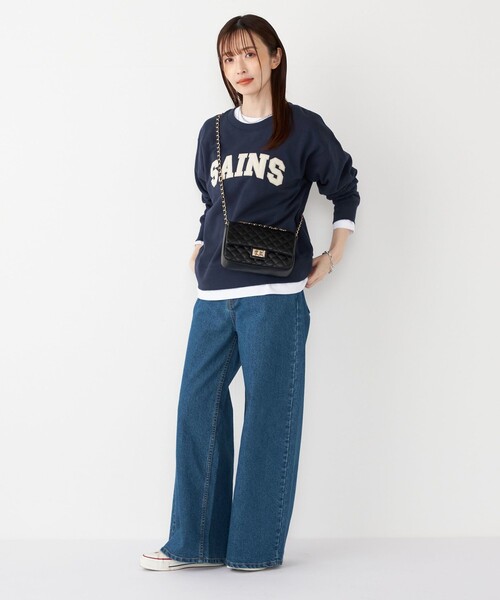SHIPS Colors(シップス カラーズ)の「SHIPS Colors:〈手洗い可能〉ロゴ エンブロイダリー スウェット(Tシャツ/カットソー・レディース・ネイビー/グレー/ワイン・ONE SIZE)」の16枚目の写真