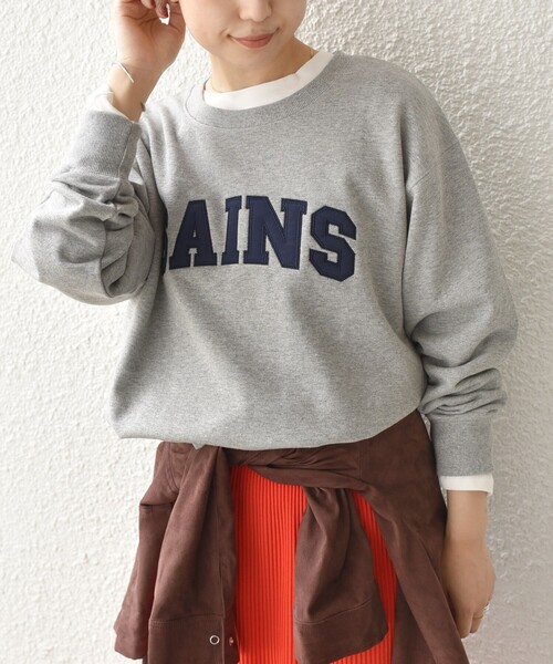 SHIPS Colors(シップス カラーズ)の「SHIPS Colors:〈手洗い可能〉ロゴ エンブロイダリー スウェット(Tシャツ/カットソー・レディース・ネイビー/グレー/ワイン・ONE SIZE)」の17枚目の写真