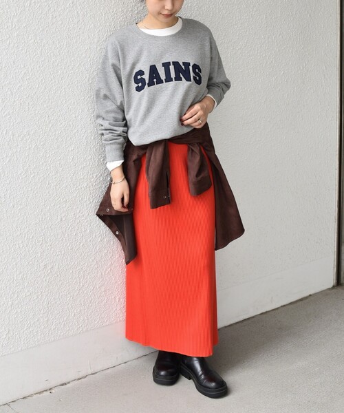 SHIPS Colors(シップス カラーズ)の「SHIPS Colors:〈手洗い可能〉ロゴ エンブロイダリー スウェット(Tシャツ/カットソー・レディース・ネイビー/グレー/ワイン・ONE SIZE)」の18枚目の写真