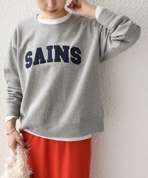 SHIPS Colors(シップス カラーズ)の「SHIPS Colors:〈手洗い可能〉ロゴ エンブロイダリー スウェット(Tシャツ/カットソー・レディース・ネイビー/グレー/ワイン・ONE SIZE)」の19枚目の写真