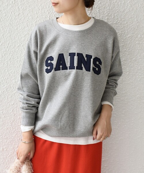 SHIPS Colors(シップス カラーズ)の「SHIPS Colors:〈手洗い可能〉ロゴ エンブロイダリー スウェット(Tシャツ/カットソー・レディース・ネイビー/グレー/ワイン・ONE SIZE)」の20枚目の写真