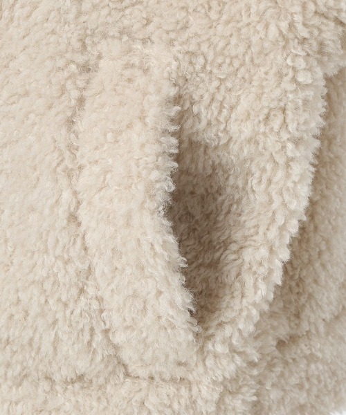 F i.n.t（フィント）の「ビッグカラーボアコート/fint フィント（その他アウター・レディース・ライトグレー/オフホワイト・FREE）」の20枚目の写真