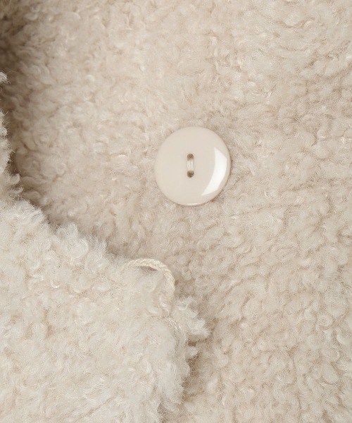 F i.n.t（フィント）の「ビッグカラーボアコート/fint フィント（その他アウター・レディース・ライトグレー/オフホワイト・FREE）」の22枚目の写真