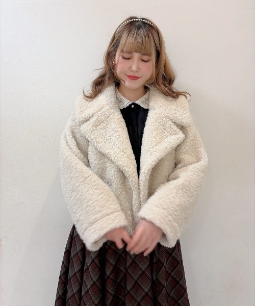 フィント（FINT）/ビッグカラーボアコート セール】ビッグカラーボアコート（その他アウター）｜F i.n.t