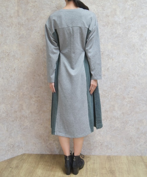 axes femme(アクシーズファム)の「切替カットワンピース(ワンピース・レディース・グレー/ブラック・FREE)」の5枚目の写真