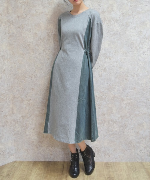 axes femme(アクシーズファム)の「切替カットワンピース(ワンピース・レディース・グレー/ブラック・FREE)」の6枚目の写真