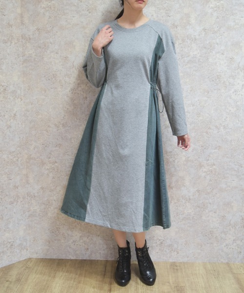 axes femme(アクシーズファム)の「切替カットワンピース(ワンピース・レディース・グレー/ブラック・FREE)」の3枚目の写真